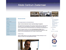 Tablet Screenshot of aikidozoetermeer.nl